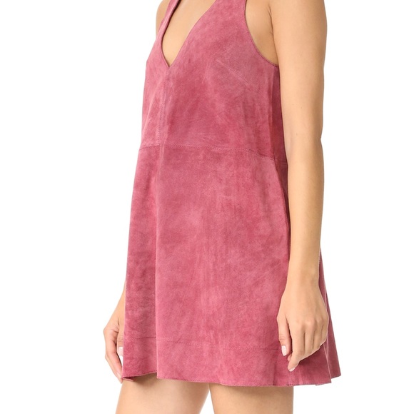 Free People Retro Love Suede Dress - Rose - Picture 3 of 5